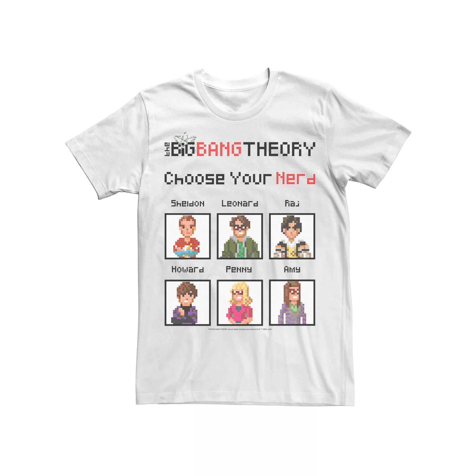 Men's Big Bang Theory Choose Your Nerd Game Tee, Size: Medium, White Product Image