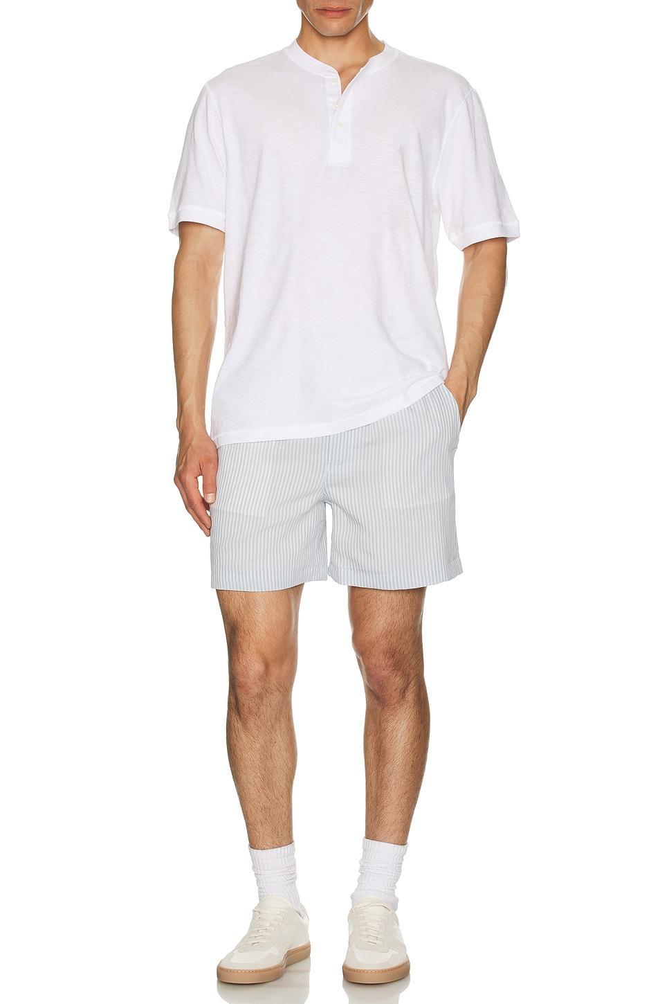 Blue Striped Shorts Product Image