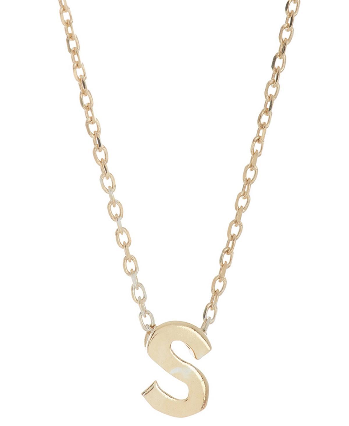 Adornia Mini Initial Pendant Necklace, Women's, Gold Tone H Product Image