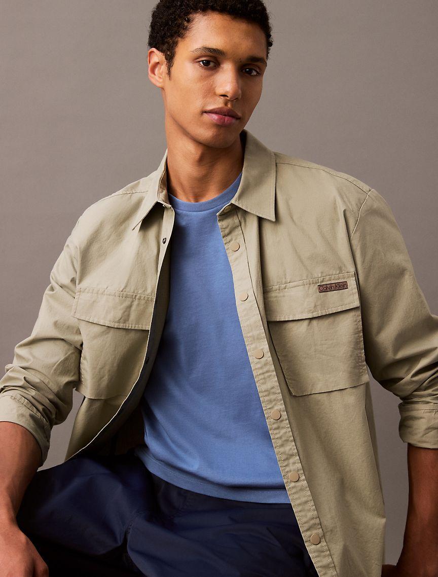 Calvin Klein Men's Liquid Touch Crewneck T-Shirt - Blue - L Product Image