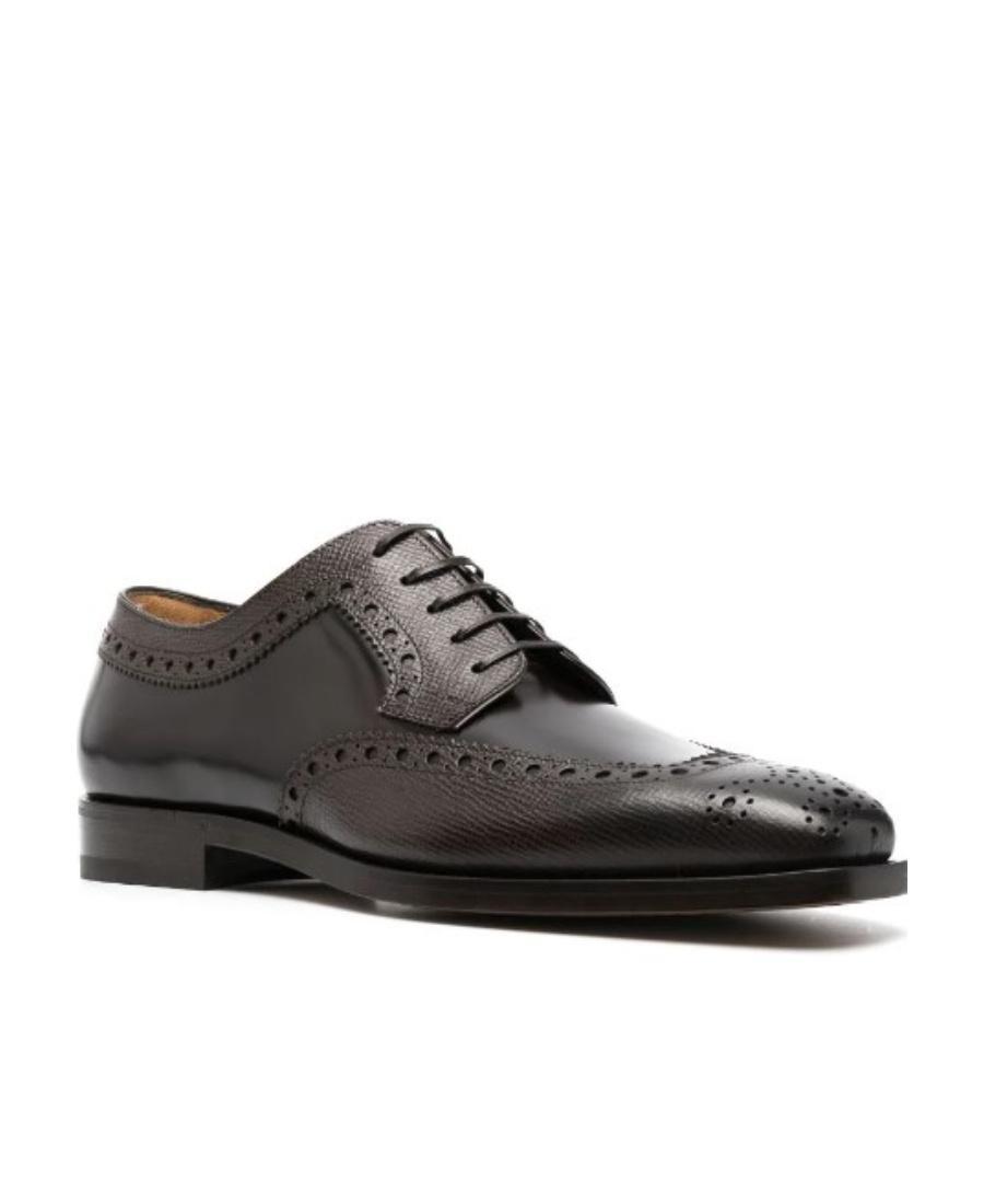 FERRAGAMO Lacing Business Dress Shoes In Black Product Image