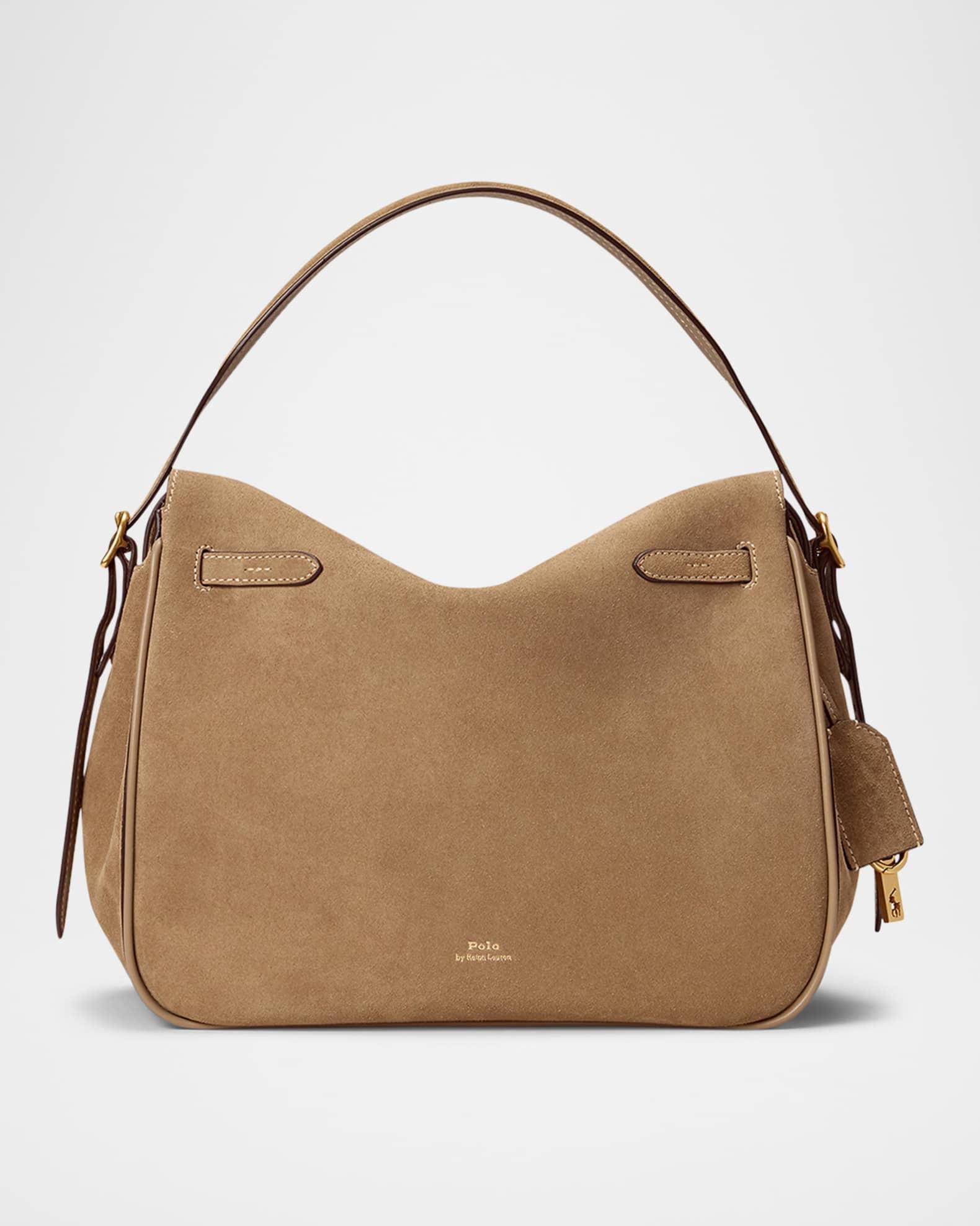 Polo ID Suede Large Satchel Bag Product Image