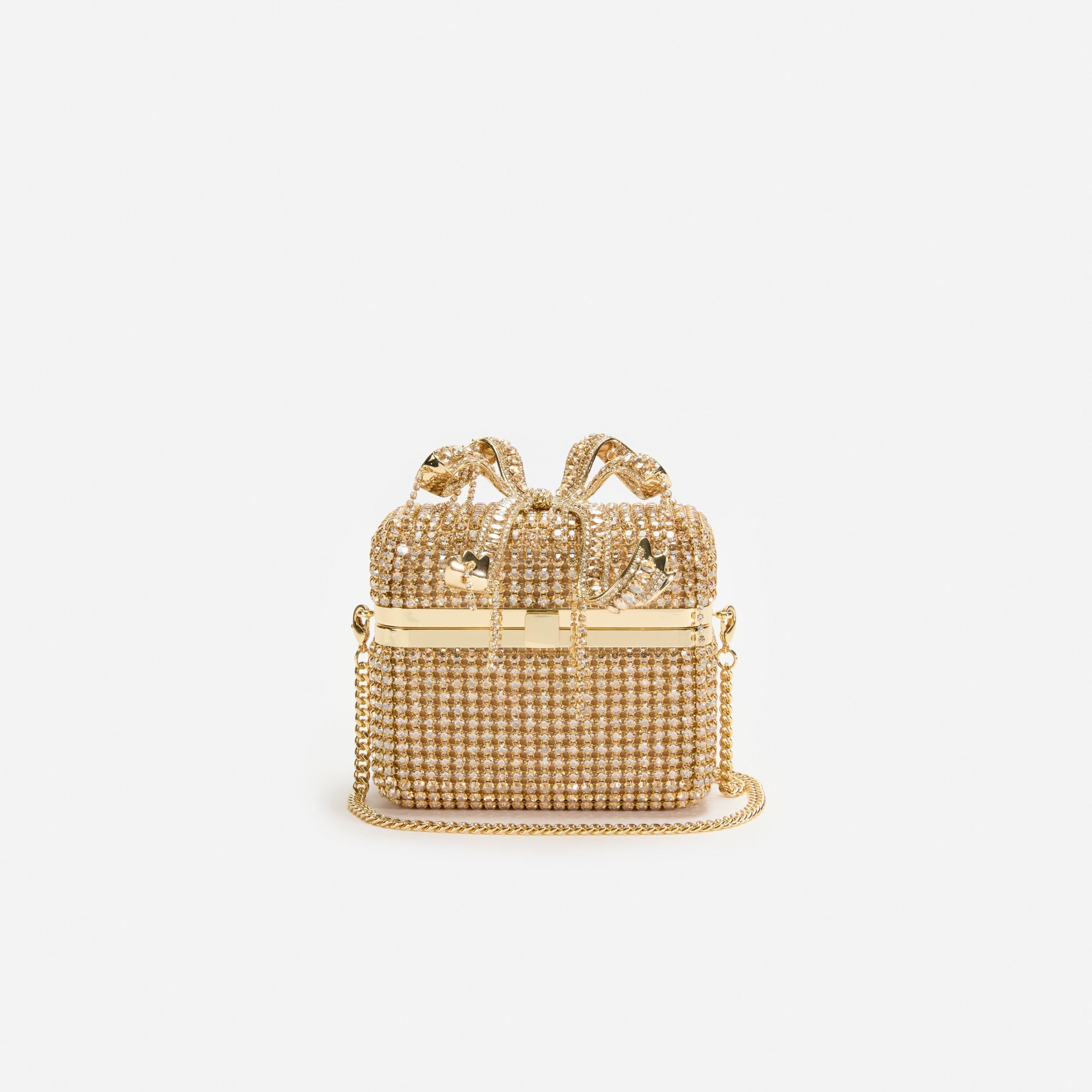 Gold Crystal Vanity Case Product Image