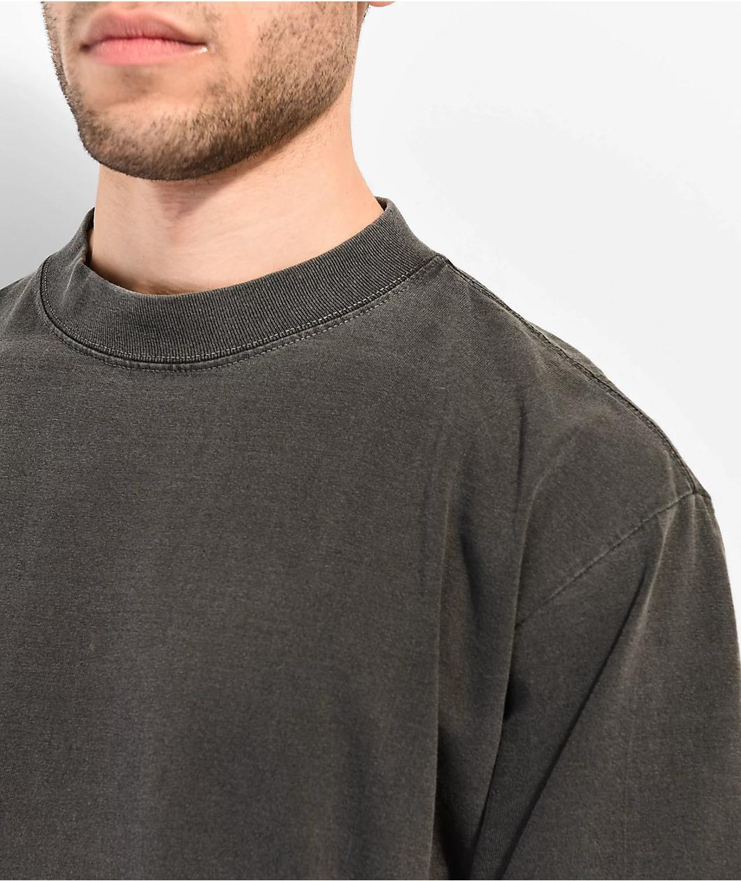 Shaka Wear Max Heavyweight Garment Dye Grey T-Shirt Product Image