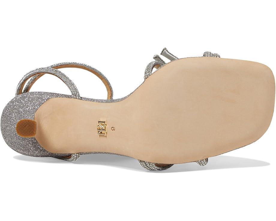 Allie Bow-Trim Satin Sandals Product Image