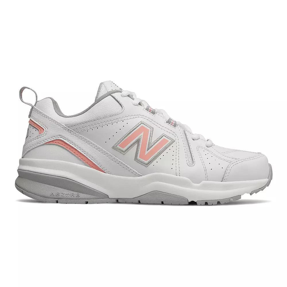 New Balance® 608 v5 Women's Shoes, Size: 6.5, White Pink Product Image