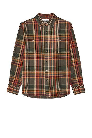 Plaid Cotton Flannel Shirt Product Image