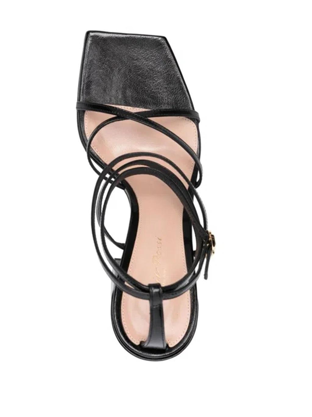 GIANVITO ROSSI Leather 105mm Sandals In Black Product Image