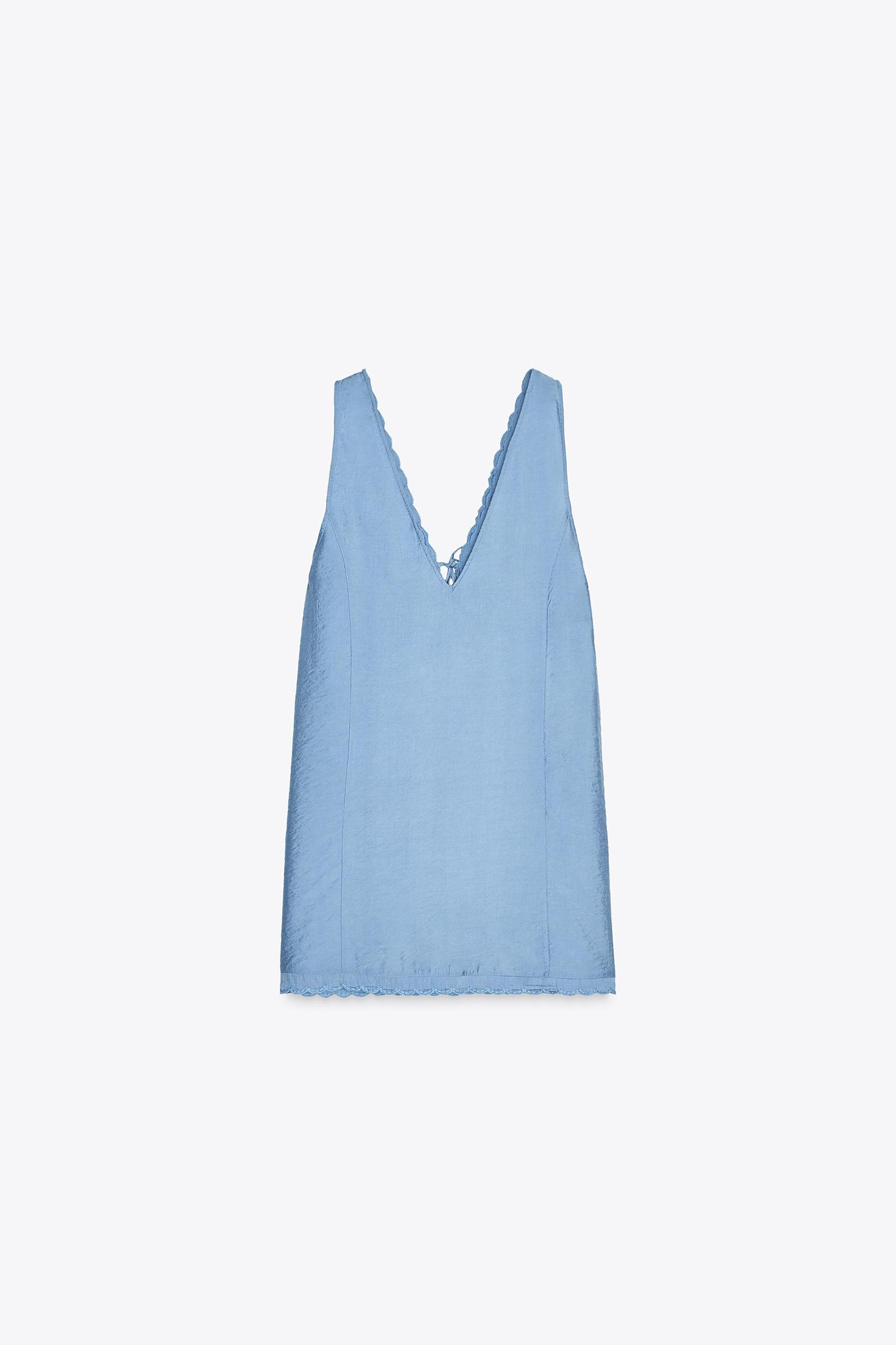 EMBROIDERED SHORT DRESS Product Image