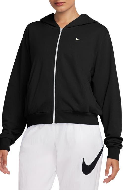 Women's Nike Sportswear Chill Terry Full-Zip Hoodie, Size: XL, Black Product Image