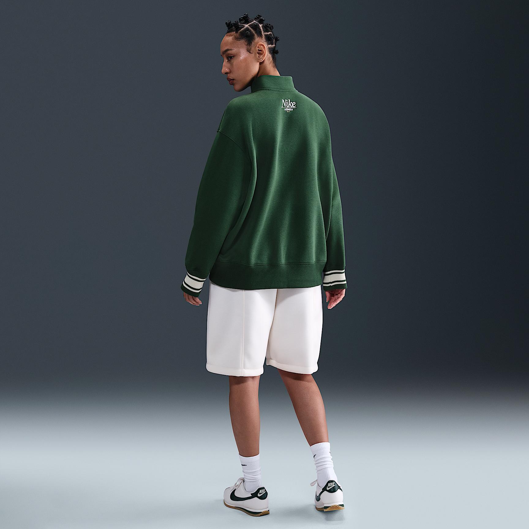Women's Nike Sportswear Phoenix Fleece Oversized 1/4-Zip Long Sweatshirt Product Image