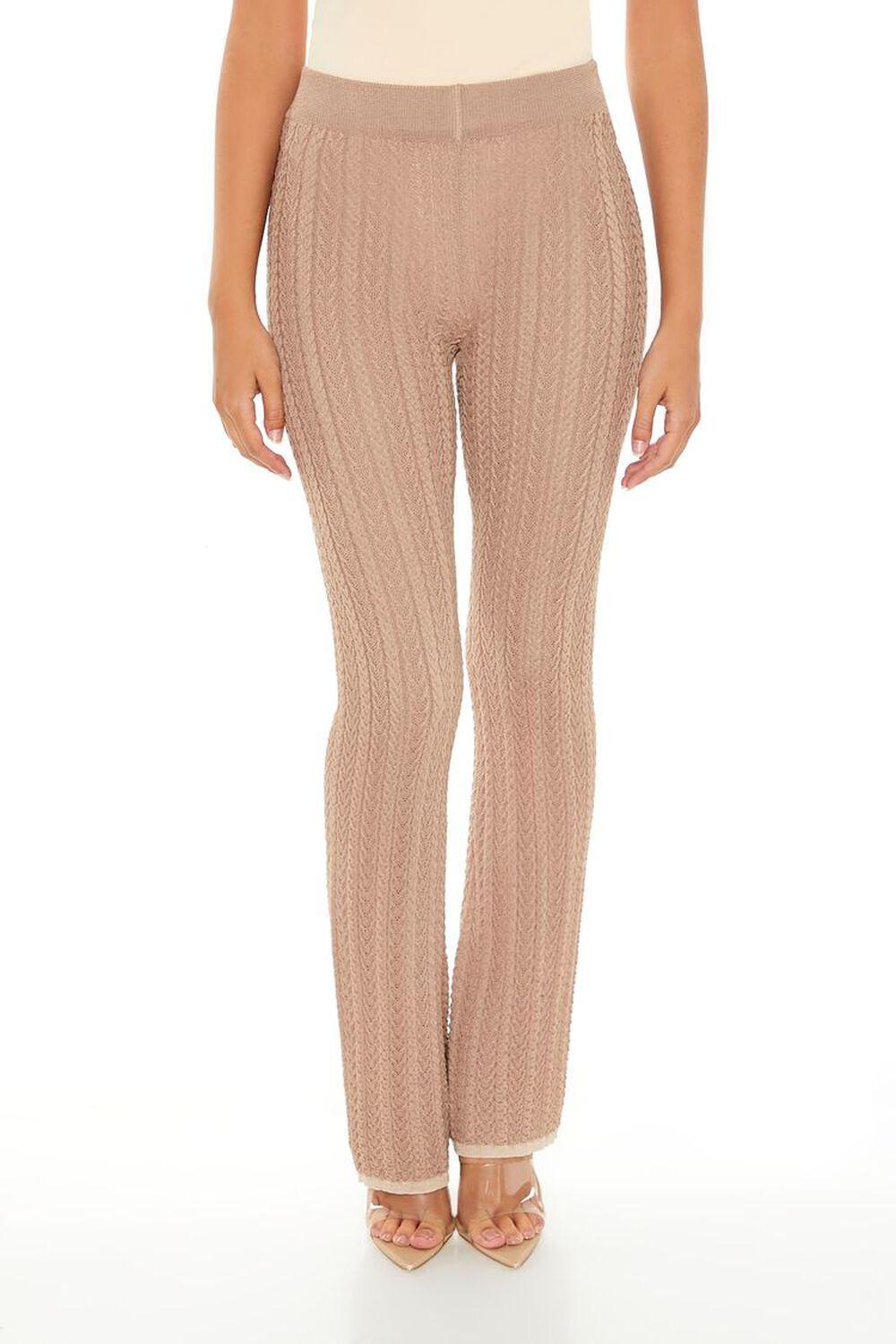 Sweater-Knit Flare Pants | Forever 21 Product Image