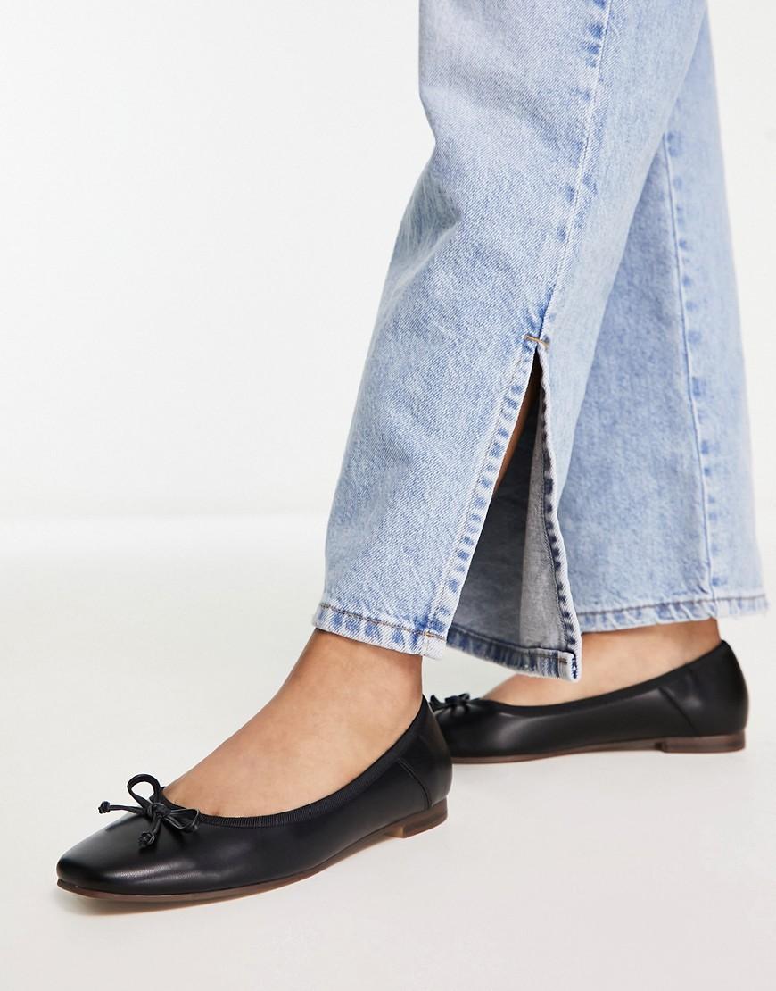ASOS DESIGN Lullaby bow ballet flats Product Image