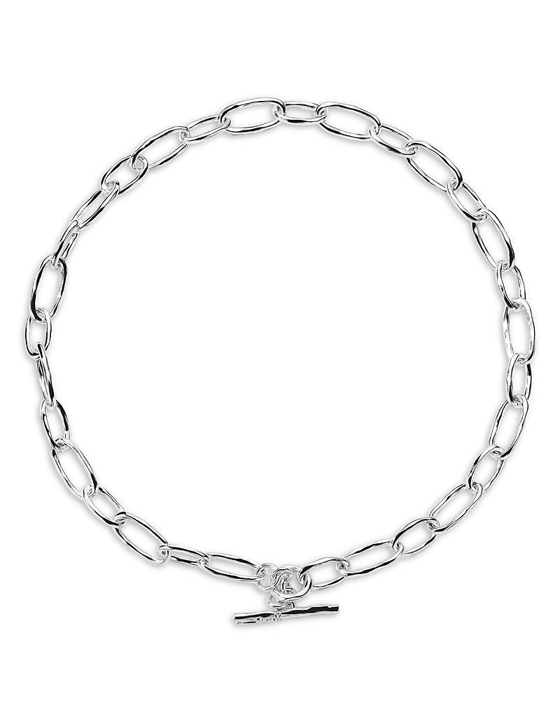 Ippolita Sterling Silver 925 Classico Faceted Oval Link Necklace, 19 Product Image