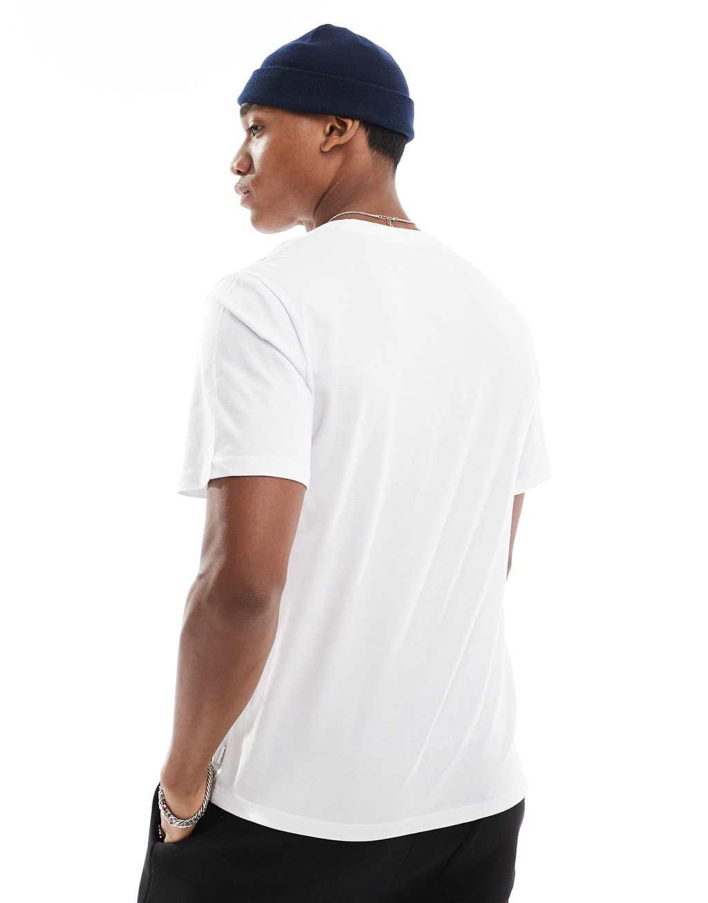 Jack & Jones Essentials t-shirt in cotton with crew neck in white - WHITE Product Image