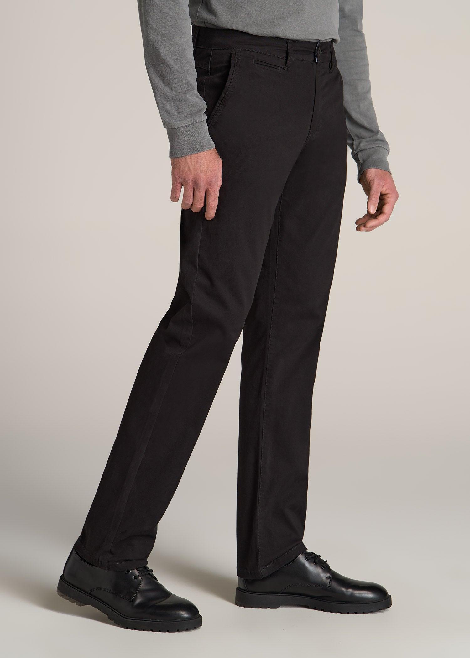 J1 STRAIGHT Leg Chinos for Tall Men in Chocolate Product Image