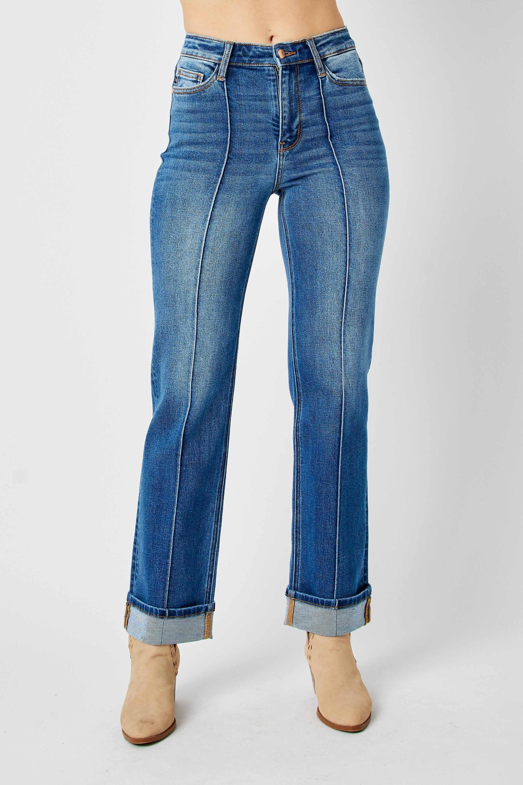 Judy Blue HW Front Seam Straight Cut Product Image