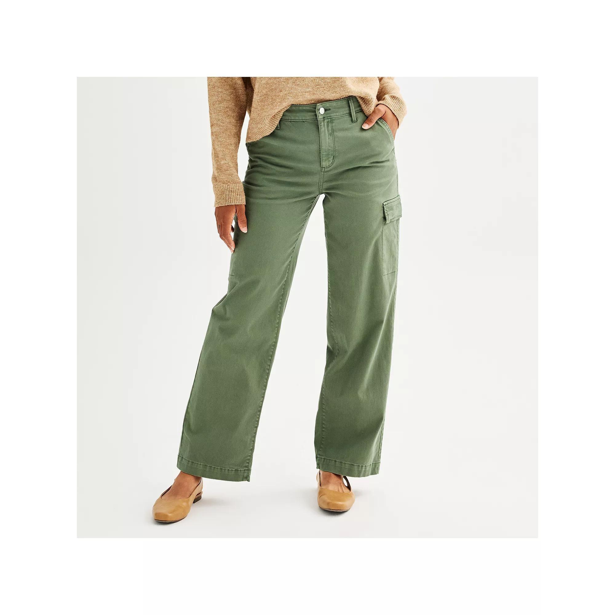 Petite Sonoma Goods For Life® Cargo Utility Pants, Women's, Size: 8 Petite, Manolo Green Product Image