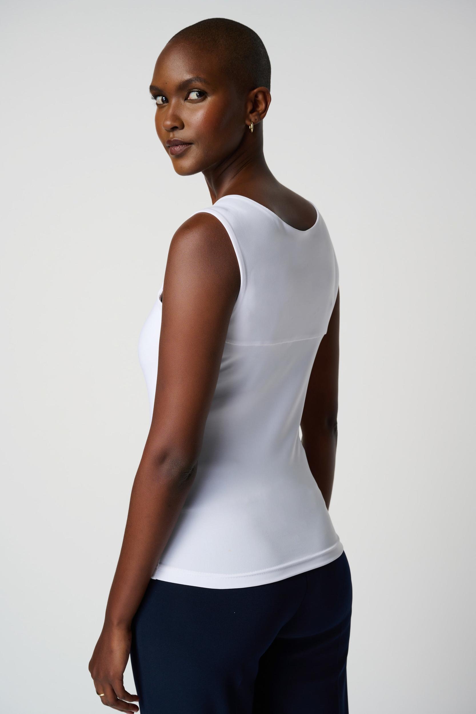 Classic Square Neck Cami- White Product Image