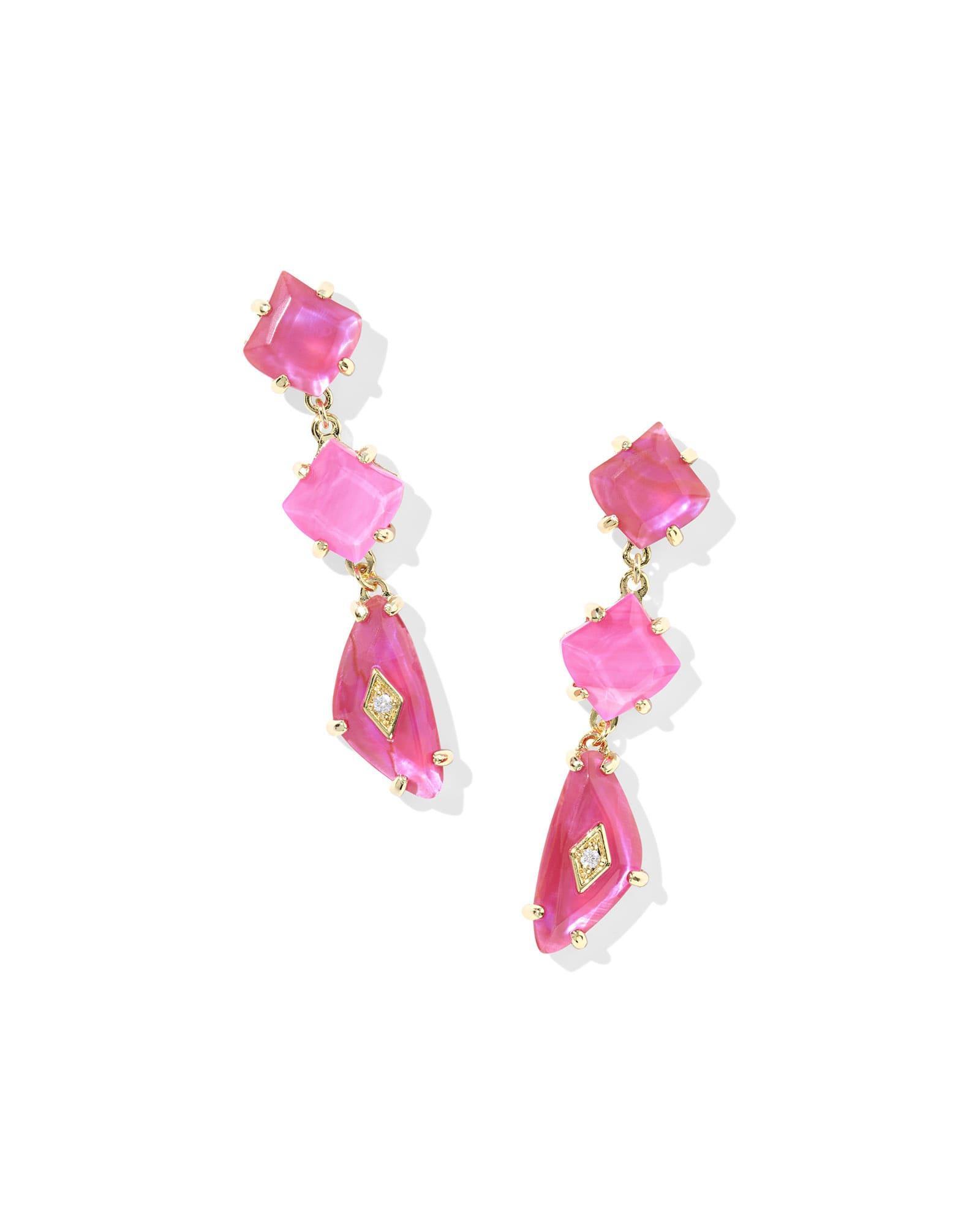Bianca Gold Linear Earrings Product Image