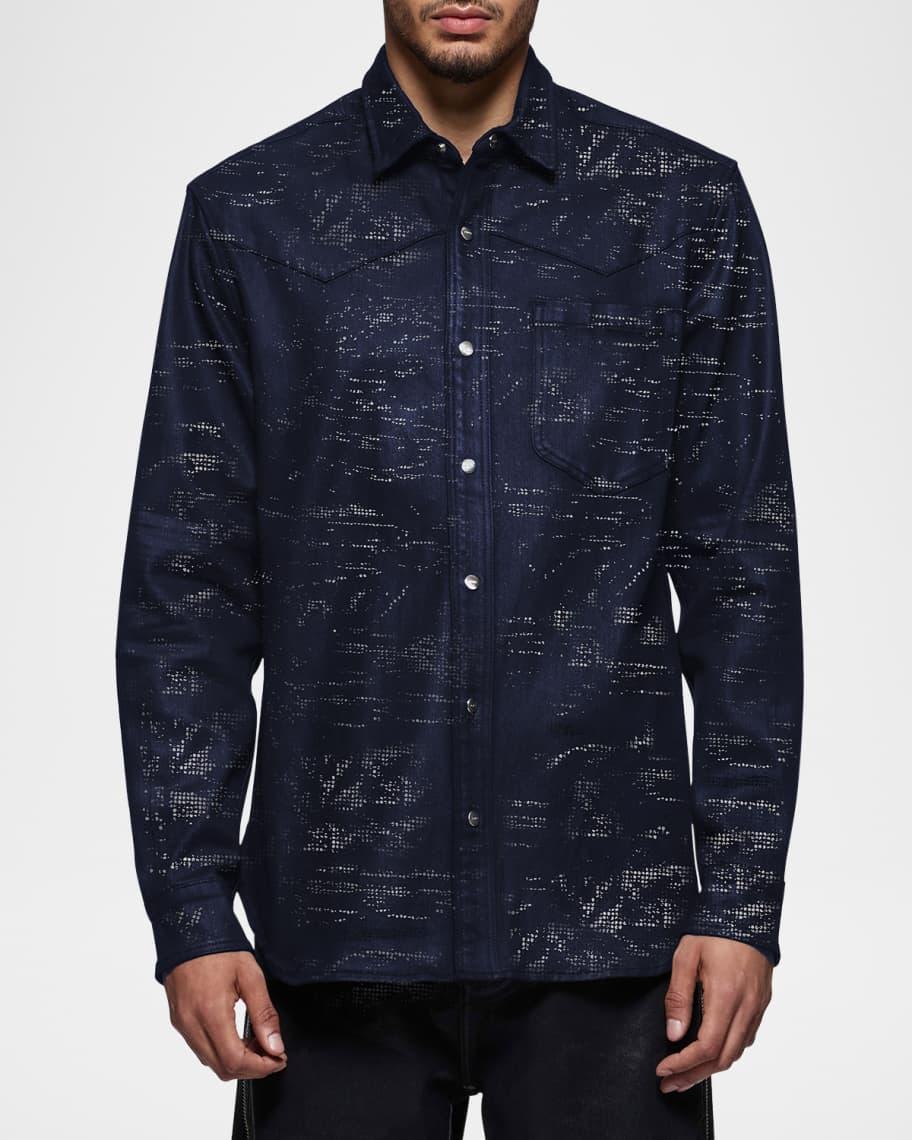 Mens Tiled Overlay Overshirt Product Image