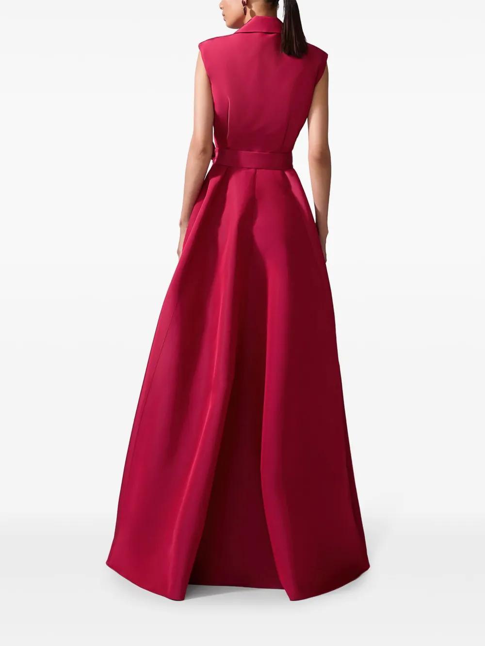 belted trench gown Product Image