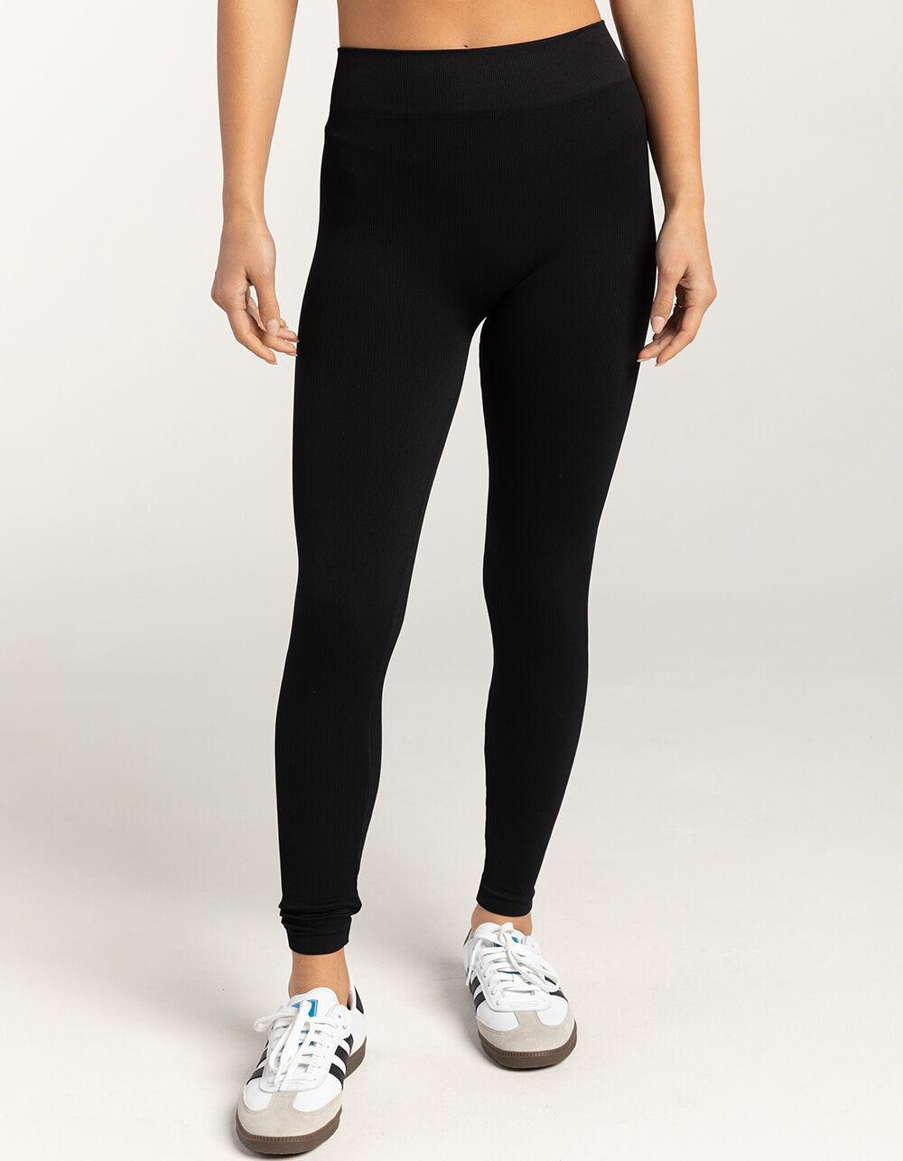 TILLYS Seamless Womens Leggings - BLACK Product Image