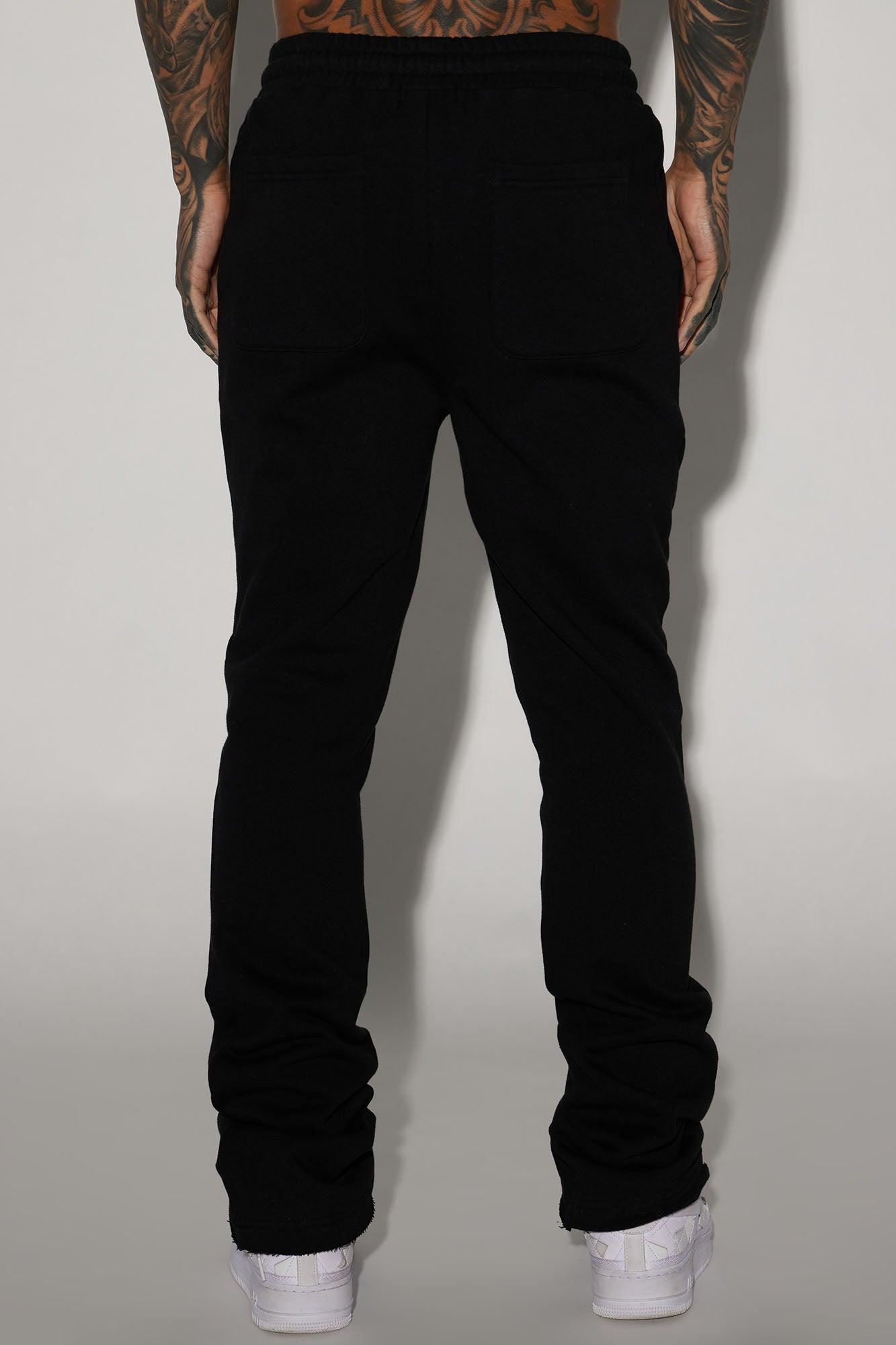Lucian Skinny Flare Sweatpant - Black Product Image