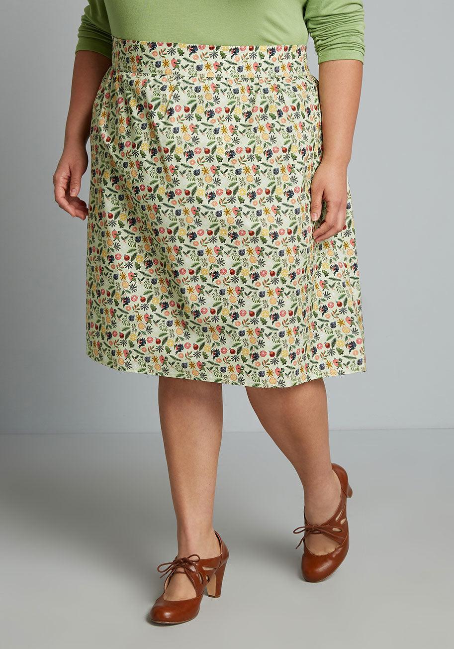 ModCloth X Retrolicious Holiday Magic Makers A-Line Skirt Product Image