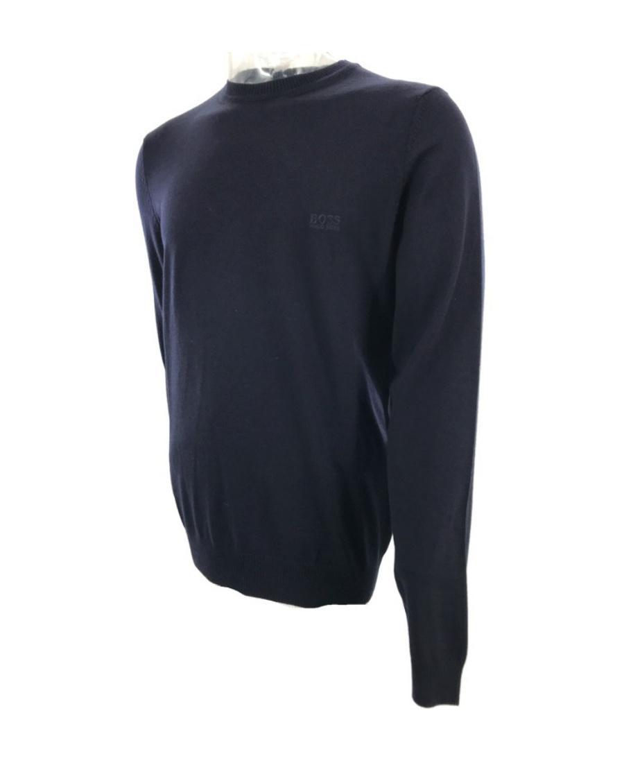 HUGO BOSS Round Neck Sweater In Black Product Image