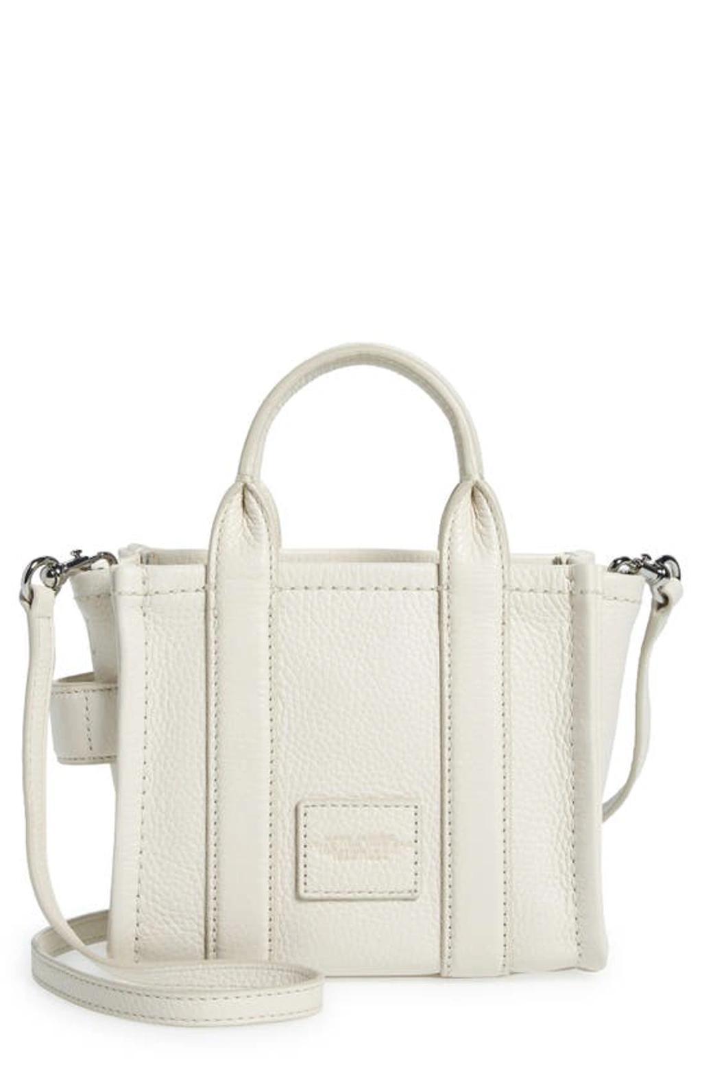 MARC JACOBS The Micro Leather Tote Bag In 140 Product Image