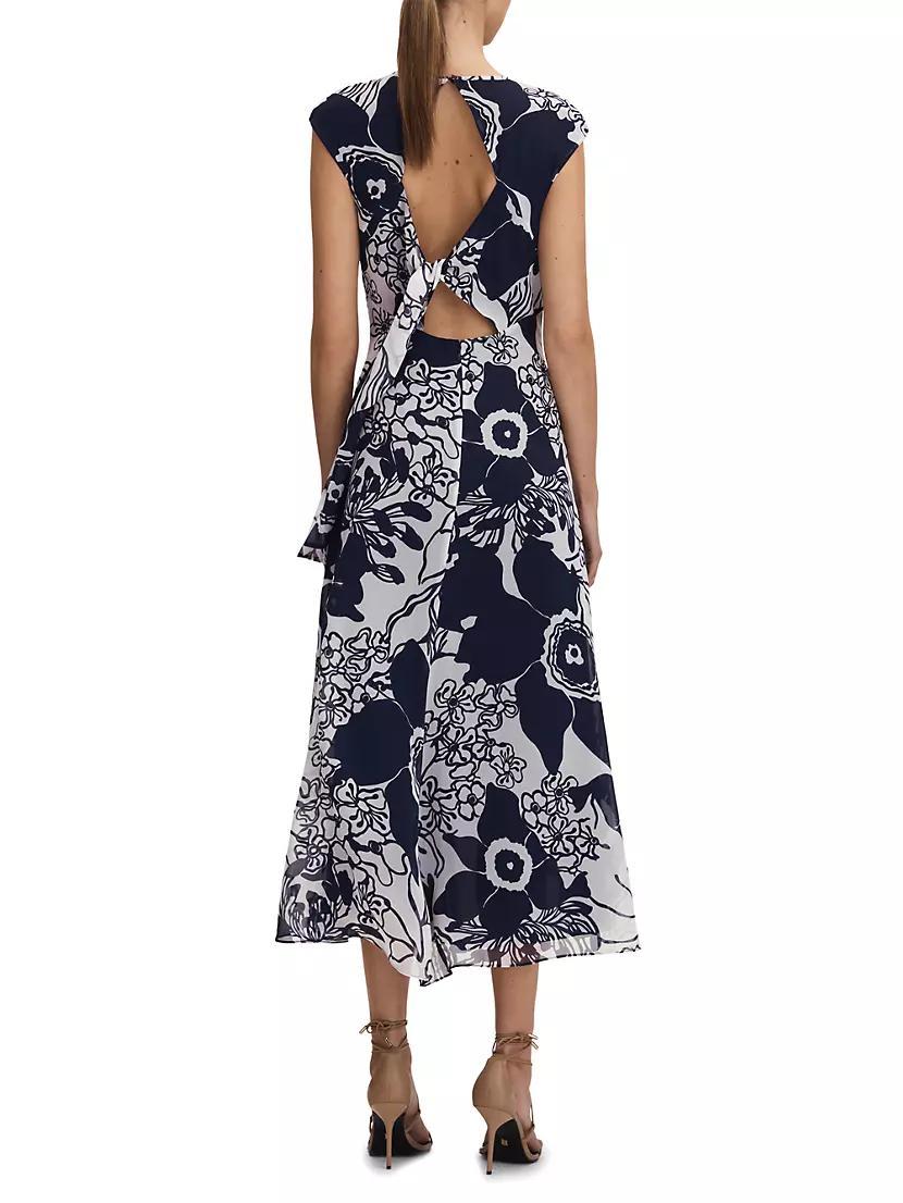 Becci Floral Open-Back Midi-Dress Product Image