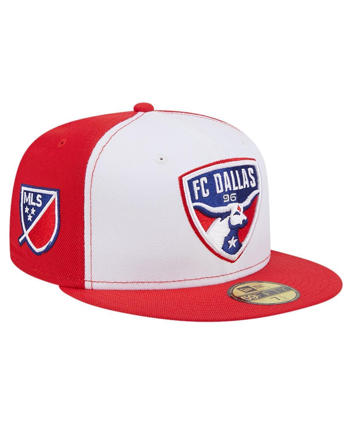 Mens New Era White/Red FC Dallas 2024 Kick Off Collection 59FIFTY Fitted Hat Product Image