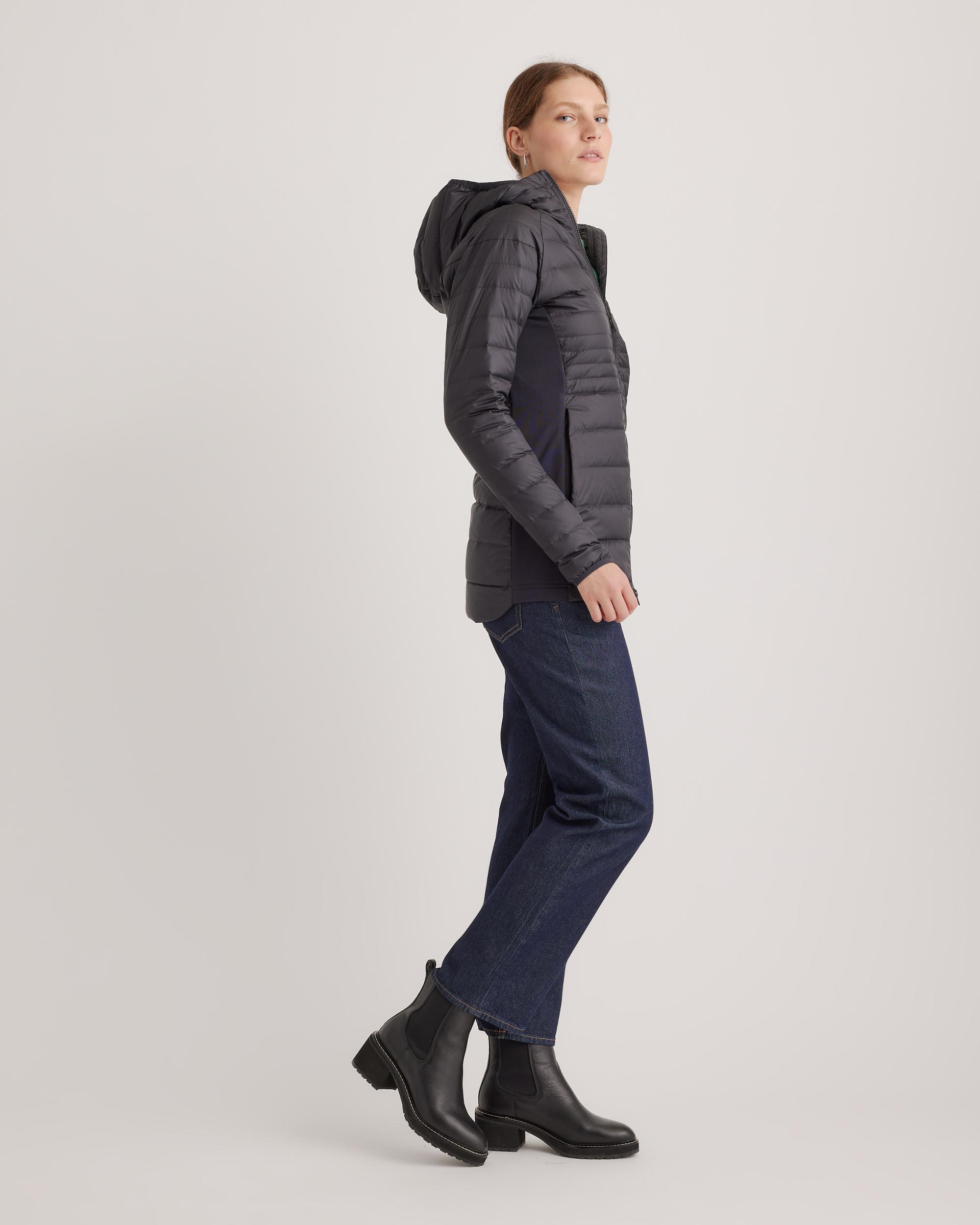 Quince | Women's Lightweight Down Packable Long Puffer Jacket Recycled Polyester Product Image