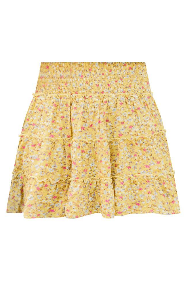 Through The Garden Pink Solid Mini Skort FINAL SALE Product Image