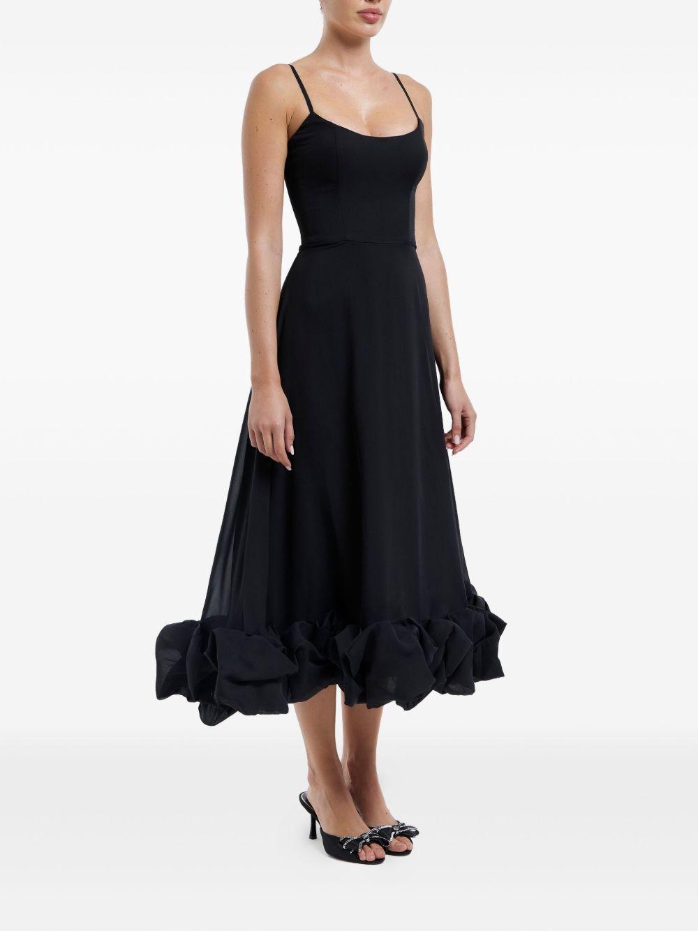 flounce bustier midi dress Product Image