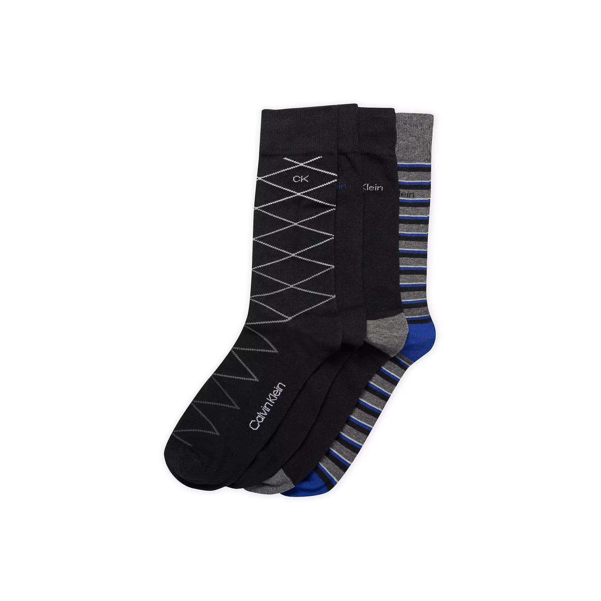 Mens Calvin Klein Pattern Dress Socks 4-Pack Product Image