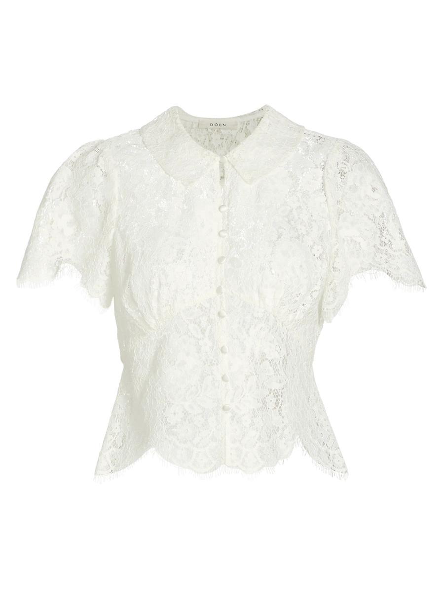 Womens Fleurance Lace Blouse Product Image