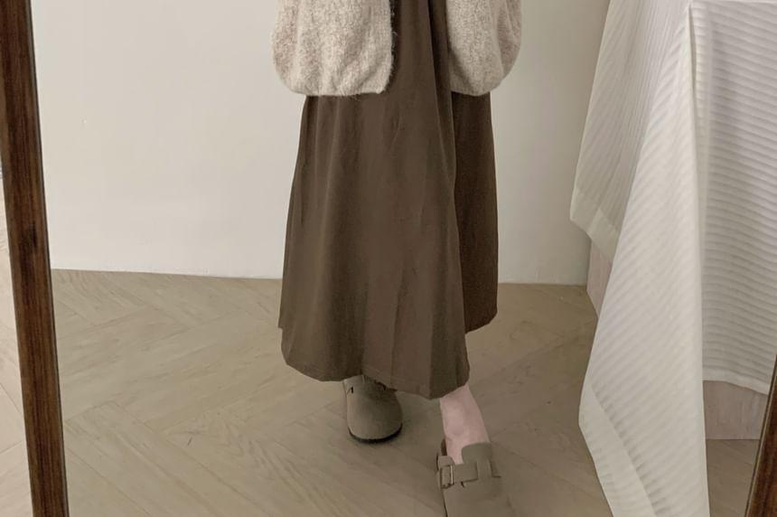 Plain Open Front Oversized Cardigan Product Image