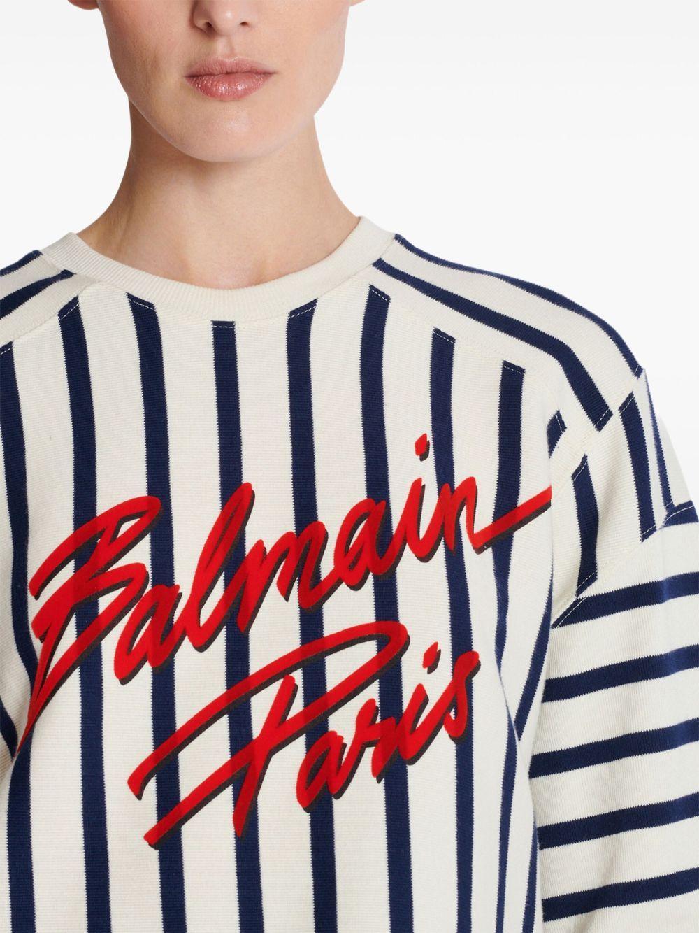 striped baseball T-shirt Product Image