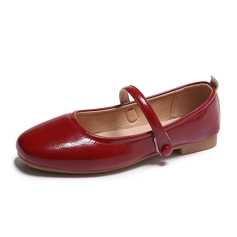 Faux Leather Mary Jane Shoes Product Image