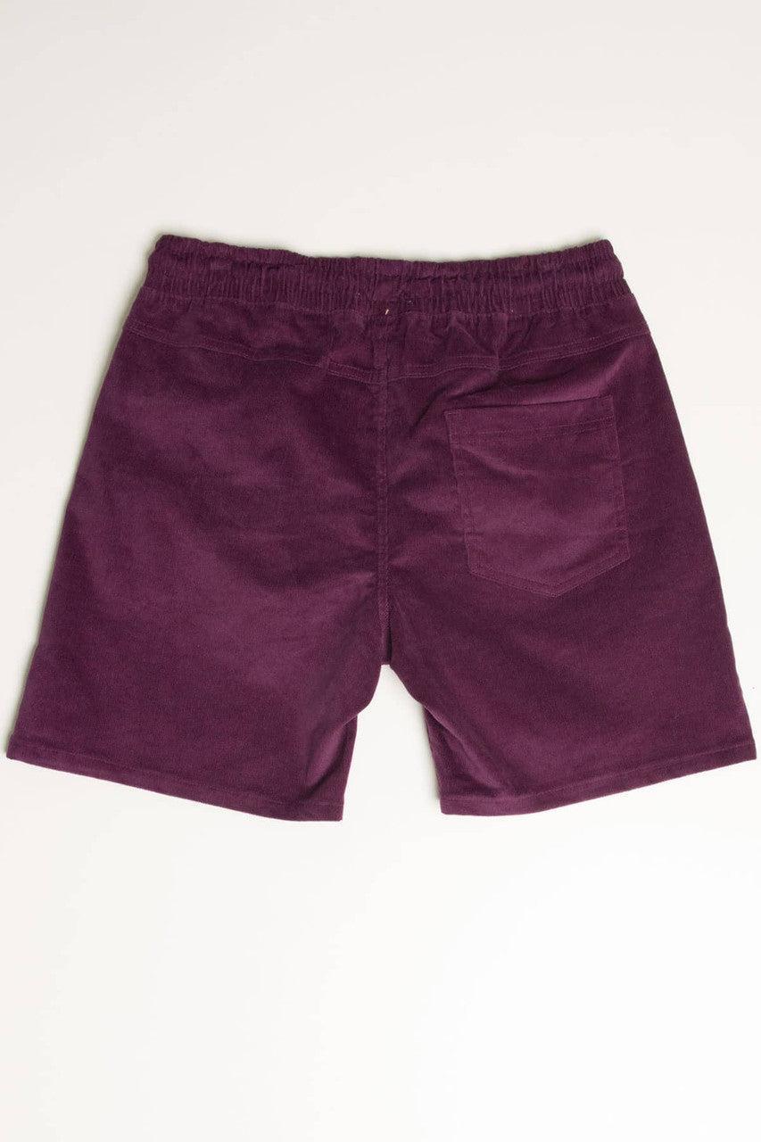 Dark Plum Corduroy Shorts Product Image
