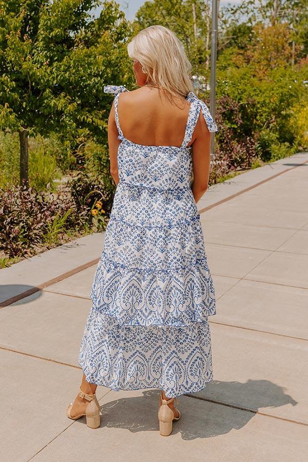 Brilliant Bliss Tiered Eyelet Midi Product Image