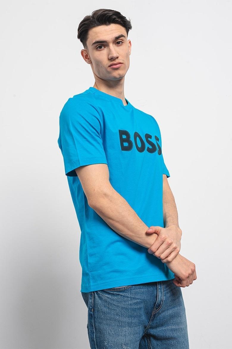 HUGO BOSS Logo T-shirt In Blue Product Image