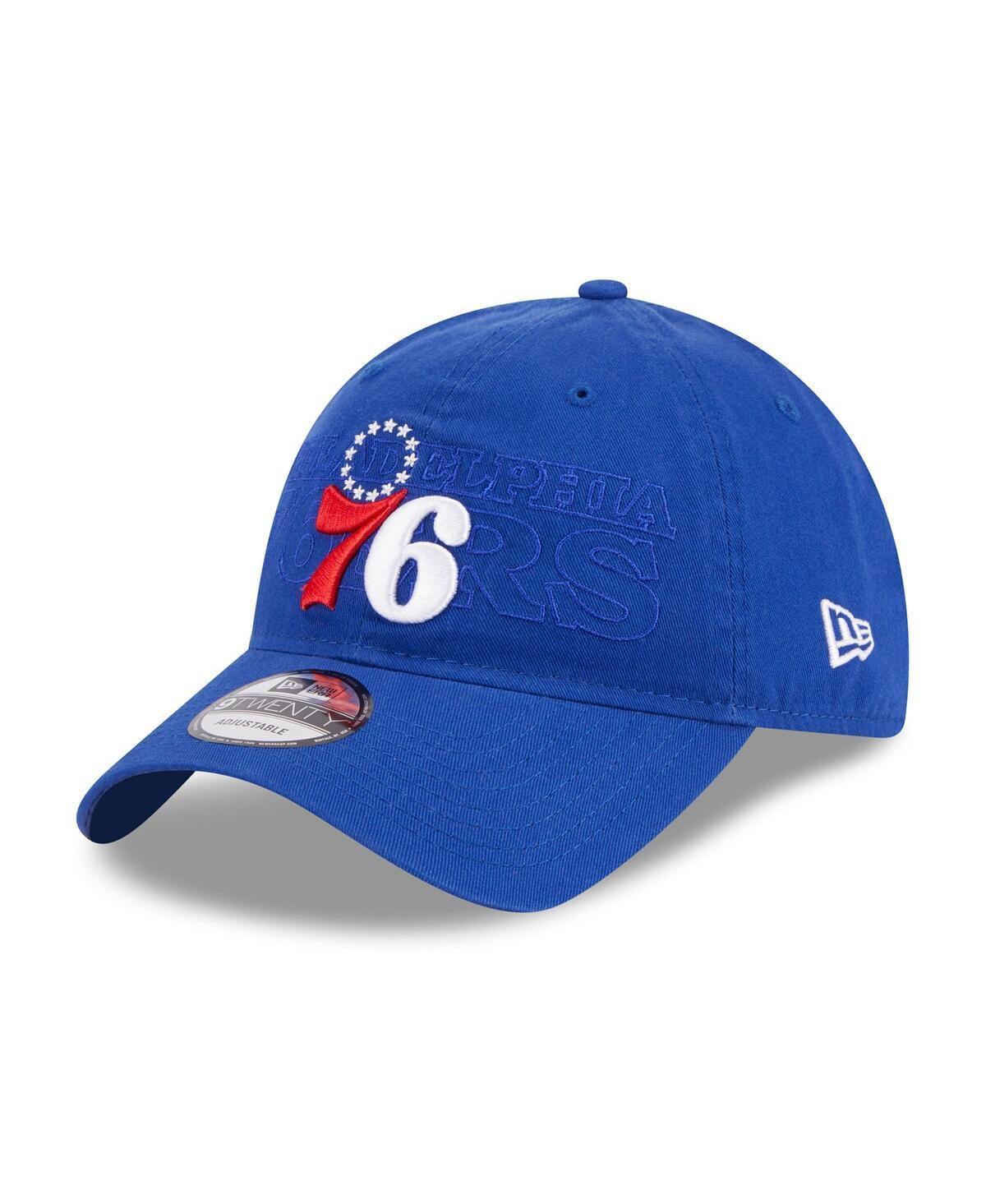 Men's New Era  Royal Philadelphia 76ers 2023 NBA Draft 9TWENTY Adjustable Hat, 76r Blue Product Image