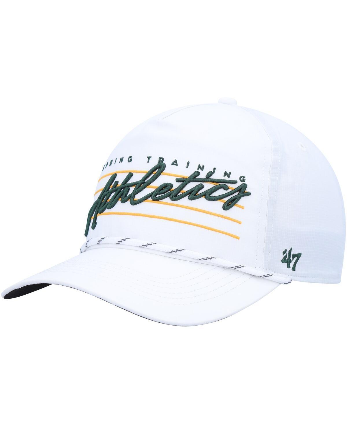 Men's '47  White Oakland Athletics Downburst Hitch Snapback Hat Product Image