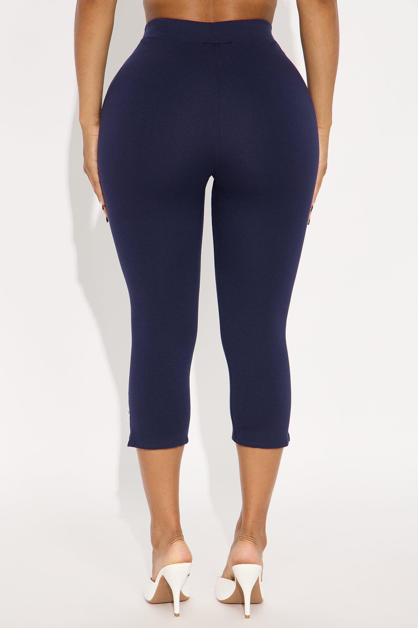 Take A Bow Capri Legging - Navy Product Image