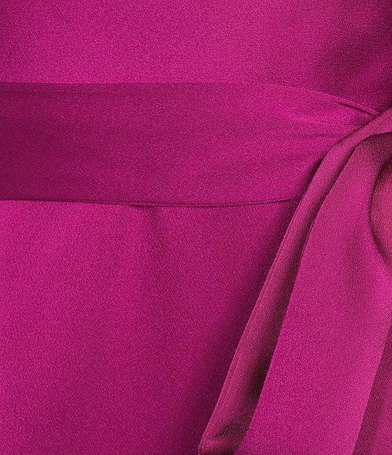 Alex Marie Annalee Satin Cowl Neck Sleeveless Midi Dress Product Image