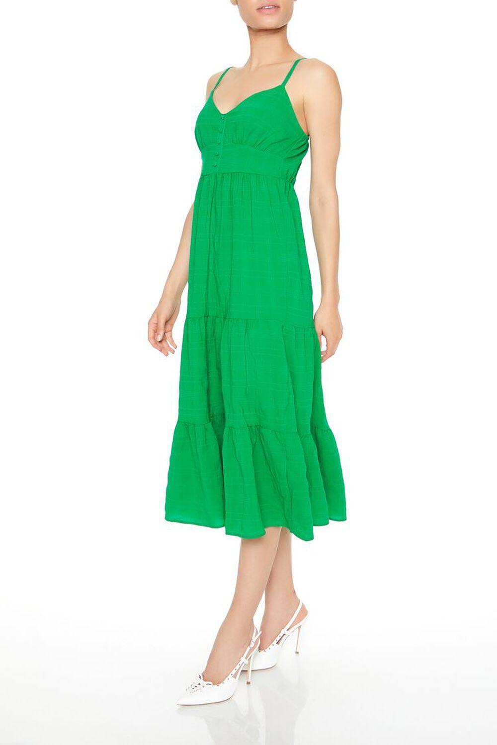 Tiered Button-Front Midi Dress | Forever 21 Product Image