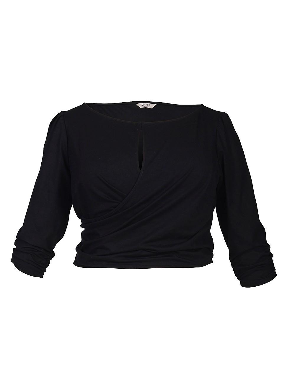 Mayes Nyc Tamara Keyhole Wrap Top Product Image